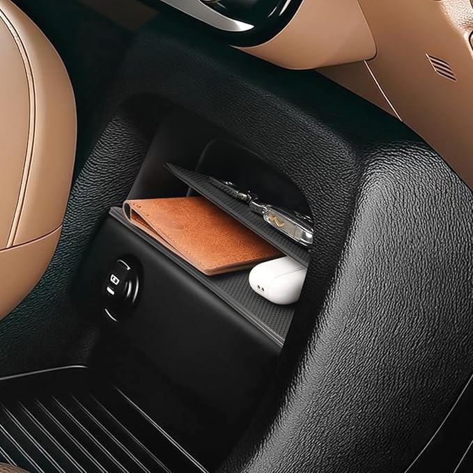 2026 Palisade Center Console Organizer (Lower Front) for Hyundai Palisade (SE/SEL Convenience/SEL Premium/Limited/XRT Pro/Calligraphy), Durable ABS Plastic Tray Insert 2026 Palisade Accessories