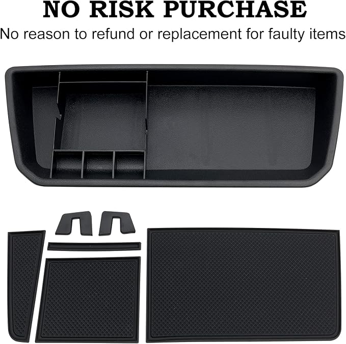 Center Console Organizer fit for VW Atlas and Cross Sport 2018 2019 2020 2021 2022 2023 Interior Storage Box Accessories (Not fit for 2024)