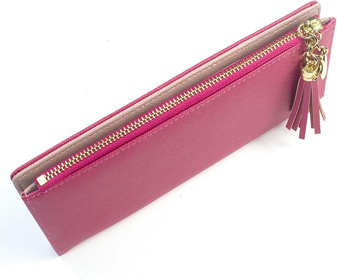 Valentoria Womens Wallet Cute Elegant Long Slim Card Holder Case Minimalist Coin Purse Thin Tassels Zip Clutch Wallets for Girls Ladies | Cute, Elegant, Long, Slim, Case, Minimalist