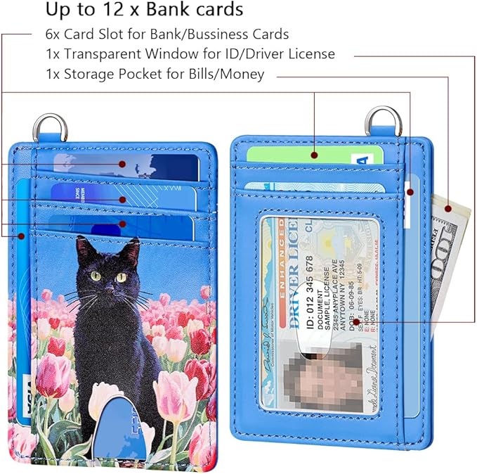 FurArt Slim Minimalist Wallet, Front Pocket Wallets, RFID Blocking, Credit Card Holder for Men