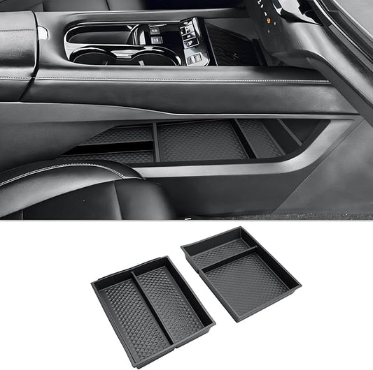 CDEFG 2Pcs for 2025 2026 Murano Center Console Organizer for 2025 2026 Murano Accessories Lower Console Organizer Tray Armrest Storage Box