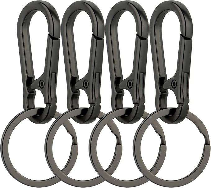 Wikavanli Metal Keychains Keyring Key Chain Ring Clip Holder Organizer for Home Car Keys Key Finder Women Men