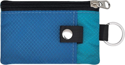 CHENSPRX Minimalist RFID Blocking Small Wallet with ID Window,WaterResistant Zip Id Case Wallet with Lanyard Keychain for Cards,Cash,Travel,Women,Men