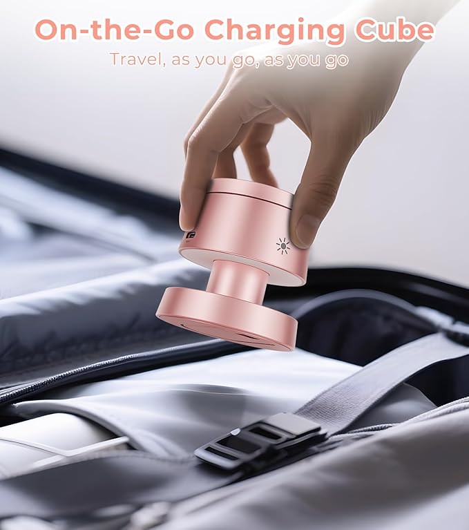 4-in-1 Magnetic Wireless Charging Station for iPhone 17/16/15/14 Pro Max, with Night Lamp and 20W Adapter Wireless Charging Station Fast Charging for Apple Watch, Earphones & Multiple Devices