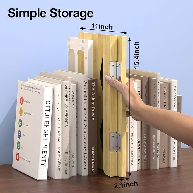 Boyanda Book Stand for Reading – Adjustable & Foldable Book Holder with High CRI 90+ No-Flicker, Eye-Caring LED Light | Anti-Blue Light & Anti-Glare | Hands-Free for Textbooks, Bibles, and Study