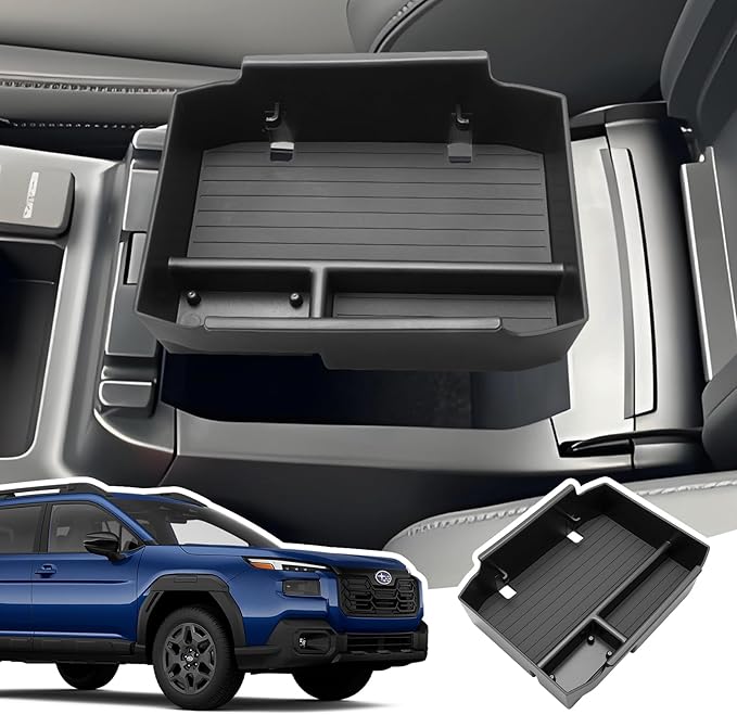 Center Console Organizer for 2026 Subaru Outback(Premium, Limited, Touring, Wilderness, Limited XT, Touring XT), Armrest Storage Box Insert Divider Tray, 2026 Outback Interior Accessories