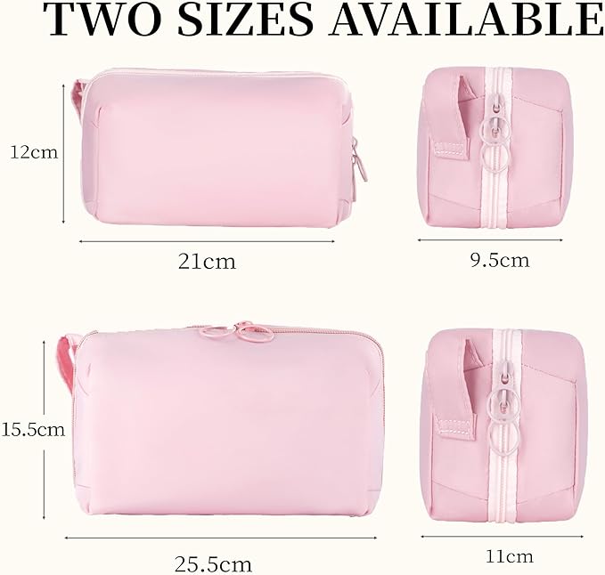 Makeup Bag for Travel Medium Cosmetic Case for Women Large Capacity Portable Zipper Cosmetic Organizer with Compartments