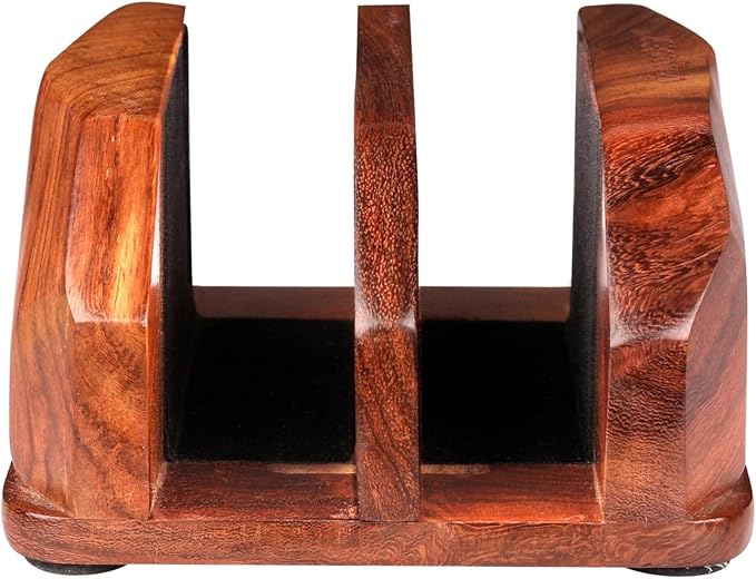 Width Adjustable Vertical Laptop Stand for Desk, Laptop Holder to Dock MacBook, MacBook Pro and Other Laptops, Versatile Vertical Laptop Docking Solutions - Indian Rosewood