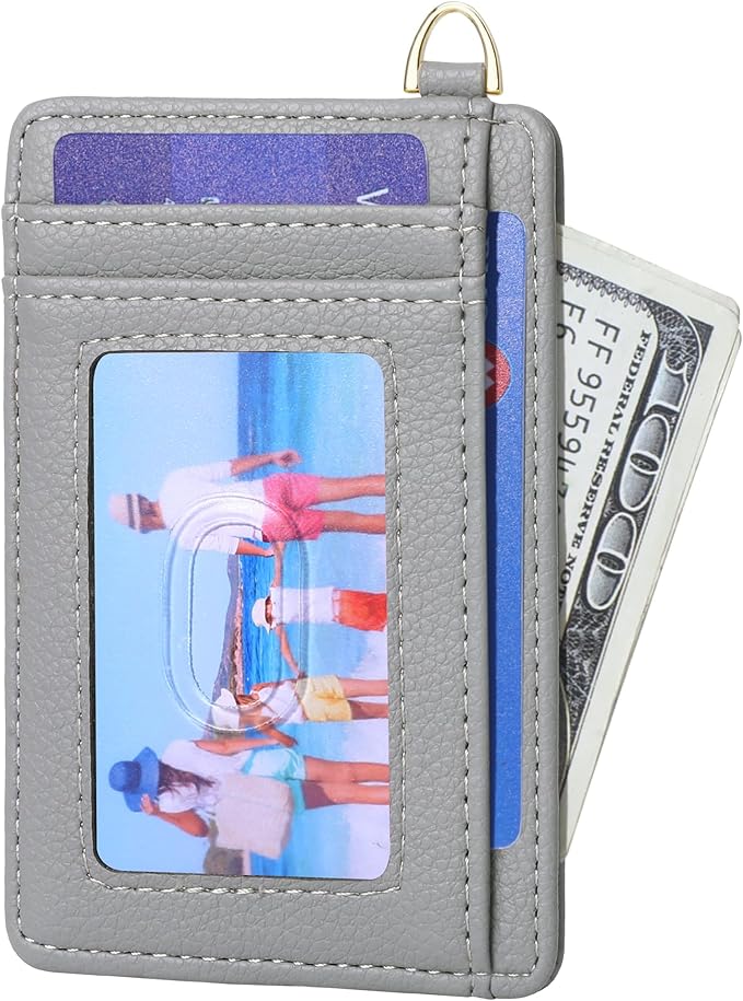 GEEAD Slim Minimalist Front Pocket RFID Blocking Card Holder Wallets for Men & Women