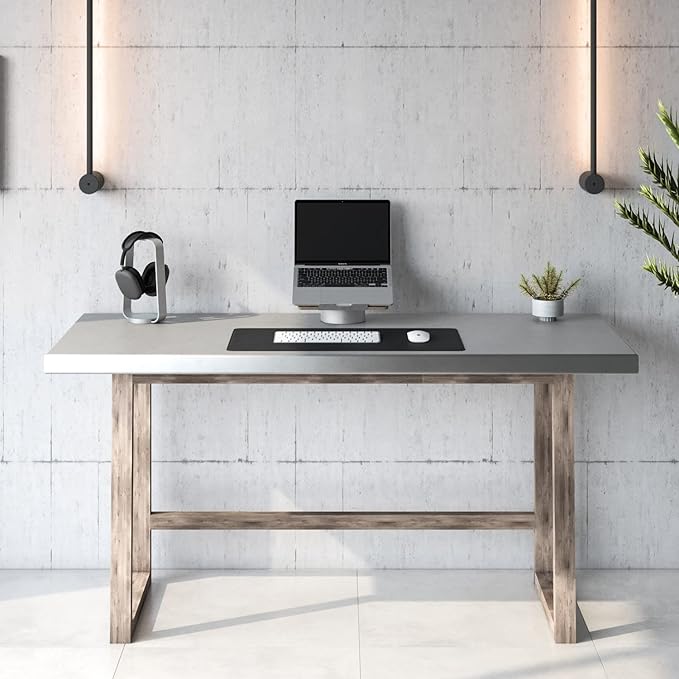 HumanCentric Aluminum Headphone Stand in Space Gray, Weighted Desk Headset Holder with Silicone Pad, Compatible with Most Headphone Sizes and Brands