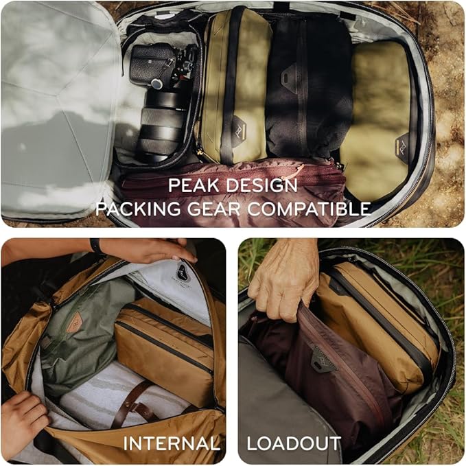 Peak Design Wash Pouch, Ocean, Weatherproof Travel Toiletry Bag, Upright or Hanging Kit with Pockets, Magnetic Toothbrush Pocket, Wide UltraZip Opening, Toiletry Bag for Men and Women