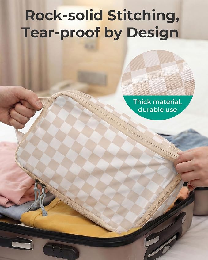 BAGSMART 6 Set /4 Set/2 Set Compression Packing Cubes for Travel, Lightweight Luggage Organizer Bags, Durable Space Saver Bags Travel Essentials