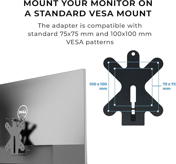 HumanCentric VESA Mount Adapter Compatible with Dell Monitors S2318H, S2318HN, S2318HX, S2318NX, S2319H, S2319HN, S2218H, S2319NX, S2418HN, S2418HX, S2418NX, S2419H, S2419HN, S2419NX and More