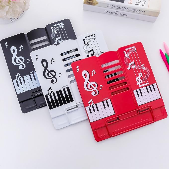 Book Stand 68 Angle Adjustable and Portable Reading Stand Tablet/Cookbook/Textbook/Sheet Music/Tablature/Painting/Book Stand Document Holder - Black
