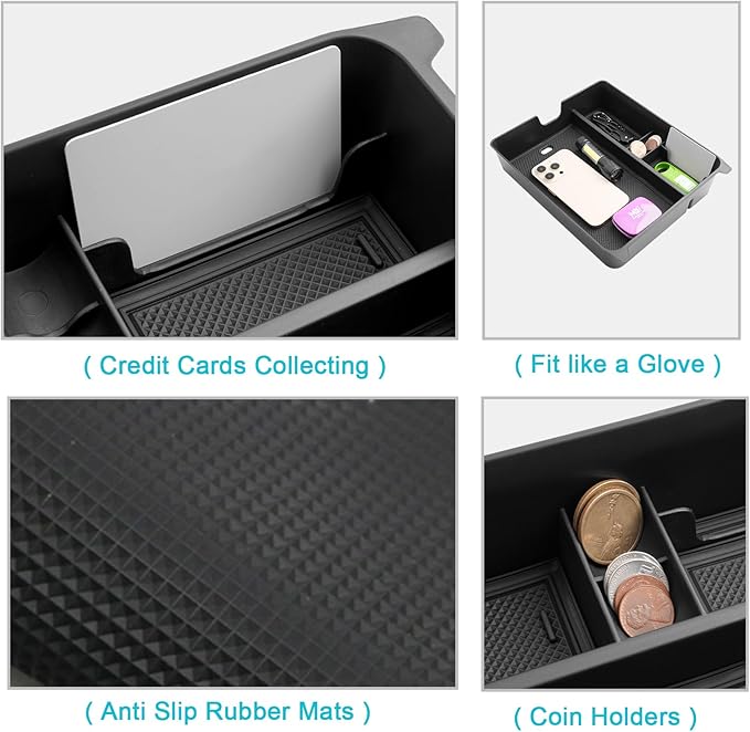 CDEFG Center Console Organizer for 2026 Honda Passport (RTL/TrailSport Elite/TrailSport) Accessories, 2026 Honda Passport Middle Console Organizer Armrest Storage Box