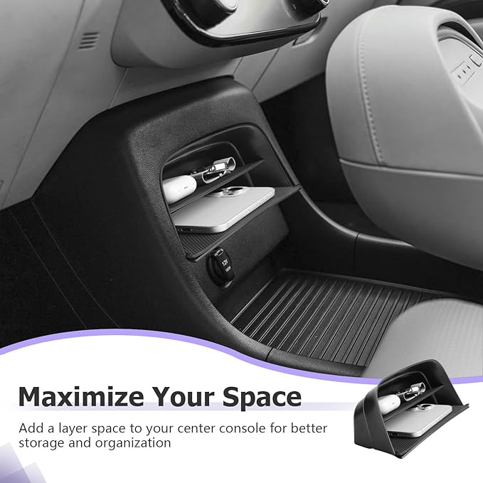 LUWU Center Console Organizer Compatible with 2026 Hyundai Palisade Calligraphy Accessories Armrest Console Organizer 2026 Palisade Front Center Under Screen Storage Tray (ONLY for 7-Seat)