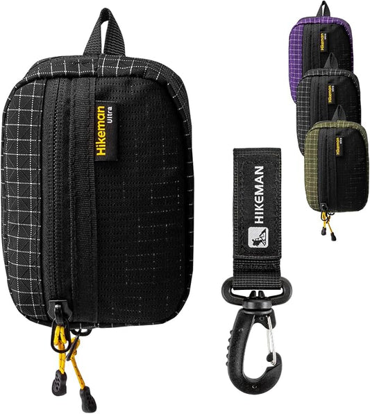 HIKEMAN EDC Multi-Purpose Pouch,Lightweight Small Tactical Pocket, Portable Nylon Molle Compatible Military Utility Pouch for Everyday Carry, Outdoor Camping