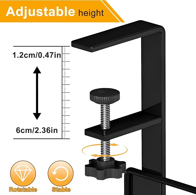 Under Desk Cable Management Tray No Drill, Sturdy Wire Desk Cable Organizer Tray,Wire Management Rack with Side Rails and Storage Organizer for Home Office