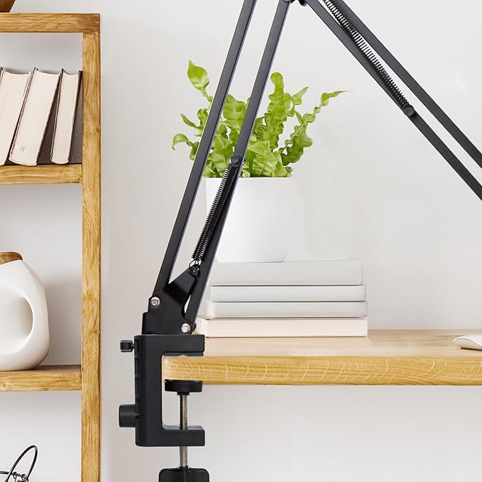 Metal Desk Clamp For Microphone Suspension Boom Scissor Arm Stand Holder with Adjustable Screw by SUNMON