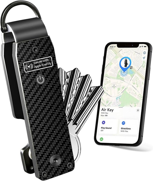 Key Organizer Men's Keychains with Smart Tracker, Key Finder, Compact Key Holder -Minimalist Key Case Metal Car Key Chain
