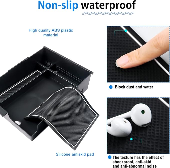 SHAOHAO for 2024 2025 Hyundai Palisade Center Console Organizer Tray for 2023 2024 2025 Hyundai Palisade Accessories SE SEL XRT Limited Calligraphy Armrest Storage Box Insert Tray Palisade 2024 2025
