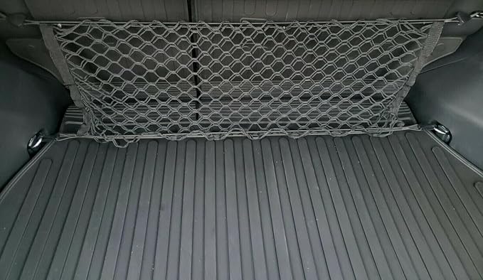 Rear Trunk Organizer Cargo Net for Nissan Rogue 2021-2026 – Envelope Style Cargo Net for SUV – Premium Mesh Elastic Car Trunk Organizer Vehicle Carrier Storage – Compatible with Rogue