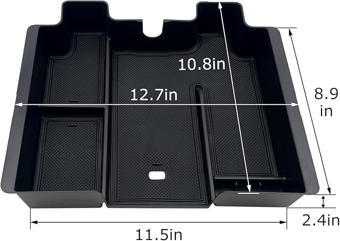 Compatible with Chevy Silverado 1500 Accessories/GMC Sierra 1500 2019-2022 Center Console Organizer Tray Fits for 2020-2023 Silverado/Sierra 2500 HD/3500 HD -Full Console Only