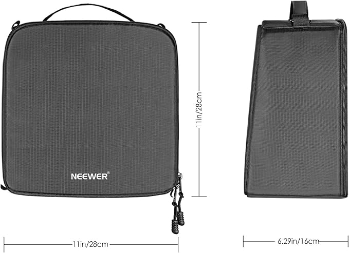 Neewer® Flexible Partition Camera Padded Bag Insert Protection Handbag for SLR DSLR Mirrorless Cameras and Lenses,Flash Light,Radio Trigger,Battery and Charger,Cables and Other Camera Accessories