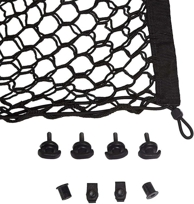 Rear Trunk Organizer Cargo Net for Mazda 3 MAZDA3 2014-2018– Envelope Style Cargo Net for Sedan - Premium Mesh Car Trunk Organizer Vehicle Carrier Storage - Compatible with Mazda 3