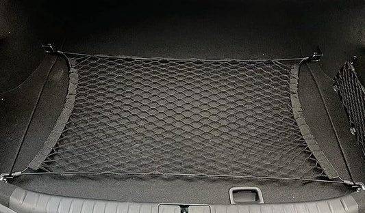 Trunk Organizer Cargo Net for Genesis G80 G90 2017-2026 – Floor Style Cargo Net for Sedan – Premium Mesh Elastic Car Trunk Organizer Vehicle Carrier Storage – Compatible with G80 G90