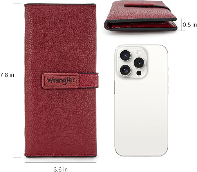 Montana West X Wrangler Wallets Women RFID Blocking Bifold Wallets, Card Cases & Money Organizers Clutch Wallet