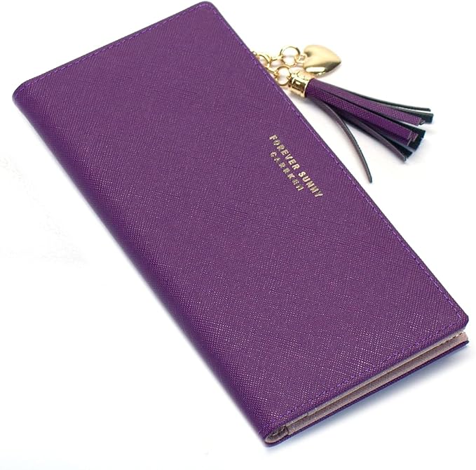 Valentoria Womens Wallet Cute Elegant Long Slim Card Holder Case Minimalist Coin Purse Thin Tassels Zip Clutch Wallets for Girls Ladies | Cute, Elegant, Long, Slim, Case, Minimalist