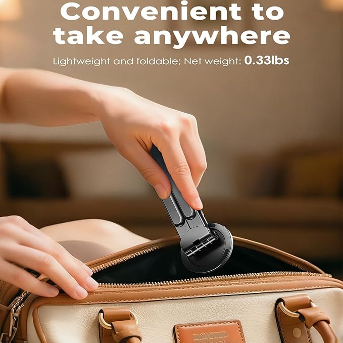 3 in 1 Magnetic Foldable Versatile Stand for Phone Tablet and Laptop,Aluminum Alloy Ergonomic 8-Level Adjustable Height Laptop Stand for Desk,Portable Holder for Home Office and Travel
