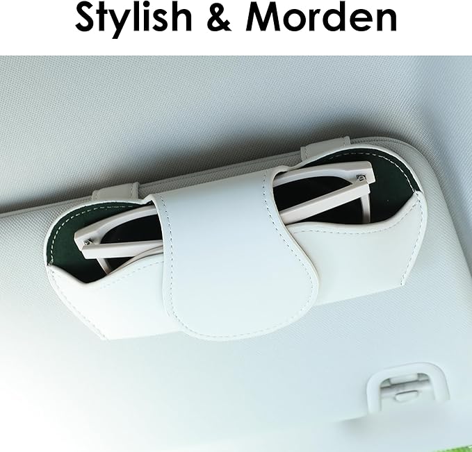 KINIVA Sunglass Clip & Holder, Magnetic Glasses Case for Car Organizer