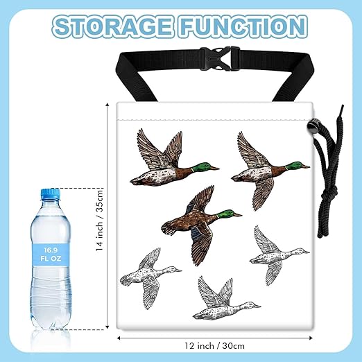 Wild Ducks Car Trash Bag - Waterproof Car Trash Bag Hanging Leakproof Car Garbage Bag - Washable Reusable Trash Bag for Car Interior Hanging Organizer Storage Vehicle Travelling Camping