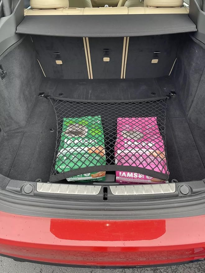 Trunk Organizer Cargo Net for BMW 4-Series 2014-2025 – Floor Style Cargo Net for Hatchback Coupe – Premium Mesh Car Trunk Organizer Vehicle Carrier Storage–Compatible with BMW 4-Series