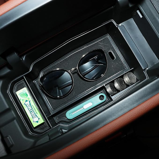 Center Console Organizer for 2023 2024 2025 Mazda CX-50 and and CX50 Hybrid Accessories, for Mazda CX50 CX 50 2023 2024 2025 Armrest Insert Container ABS Secondary Storage Box