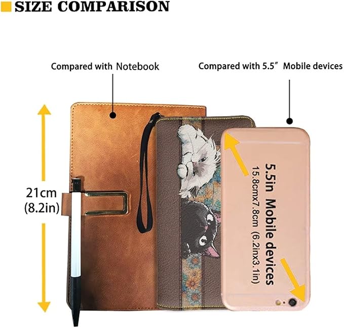 Bulopur Custom Name Wallet for Women Zip Around Clutch Purse PU Leather Waterproof Travel Wallet Passport Holder Ladies Handbags Gifts for Cat Lovers