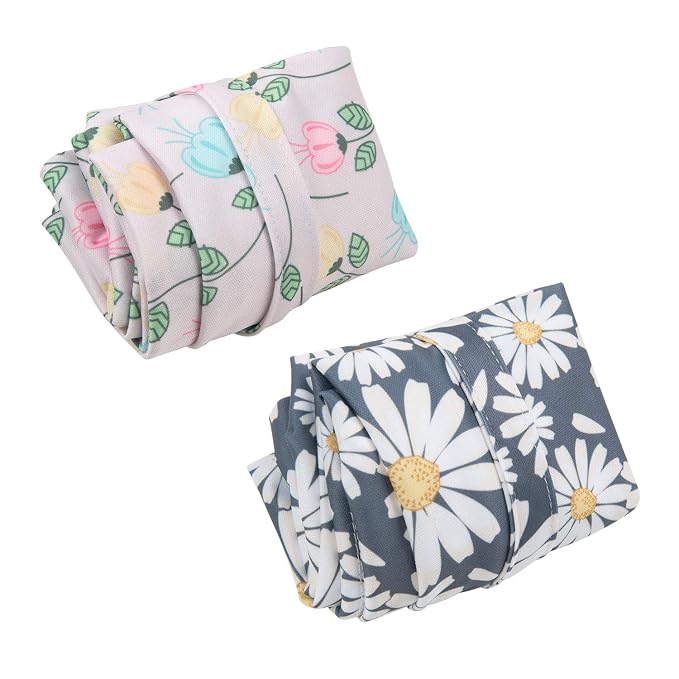 ALVA ALVABABY 2pcs Cloth Diaper Wet Dry Bags Waterproof Reusable with Two Zippered Pockets Travel Beach Pool Daycare Soiled Baby Items Yoga Gym Bag for Swimsuits or Wet Clothes L0821