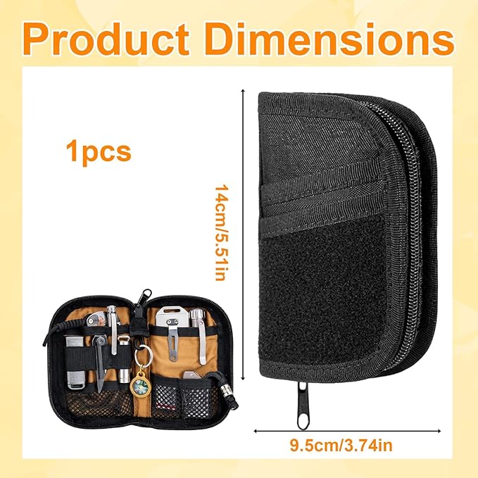 Mini EDC Pouch, Small Tactical EDC Molle Belt Pouch for Men, Portable Military Carry Accessory for Phone, Tools, and Essentials