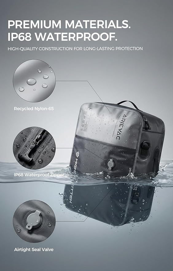 IKYWT Vacuum Storage Bag Kit with Pump, 41L Compression Bag for Home Organization & Long Trips, Vacuum Seal Storage for Luggage & Seasonal Storage (1-Pack)