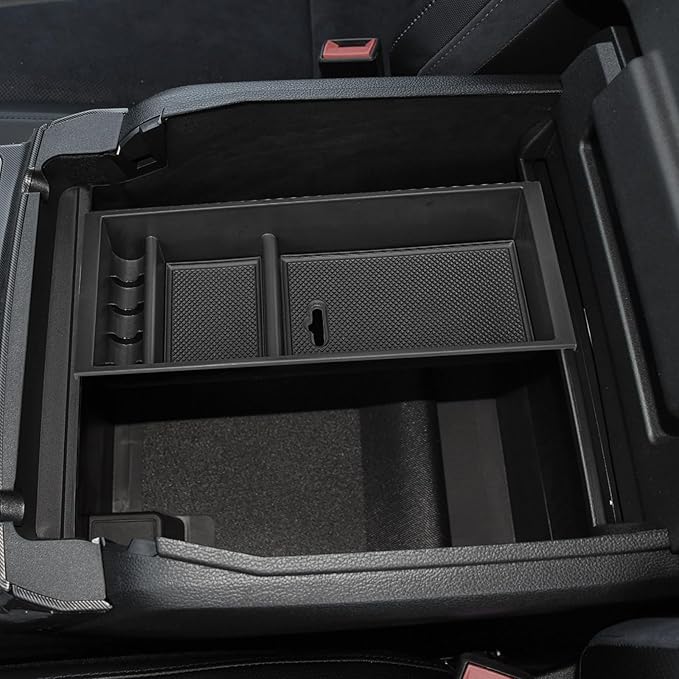 SPELAB Compatible with Ford 2015-2020 F150, 2017-2022 F250 F350 F450, 2018-2022 Expedition Center Console Organizer Insert Tray Pallet Storage Accessories