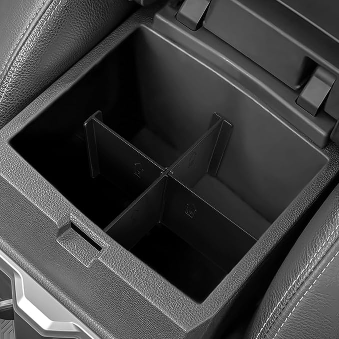 YOJOJOCO Center Console Dividers Organizer Compatible with Toyota 2026 2025 2024 Tacoma Accessories Black ABS Plastic Material Center Console Organizer