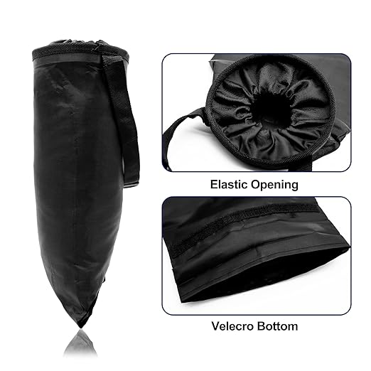 2 Pcs Car Trash Bag Car Trash Can Hanging Back Seat Car, Car Garbage Bag with Storage Pockets, Washable Eco-Friendly Car Garbage Can for Outdoor Traveling & Home Use (Black)
