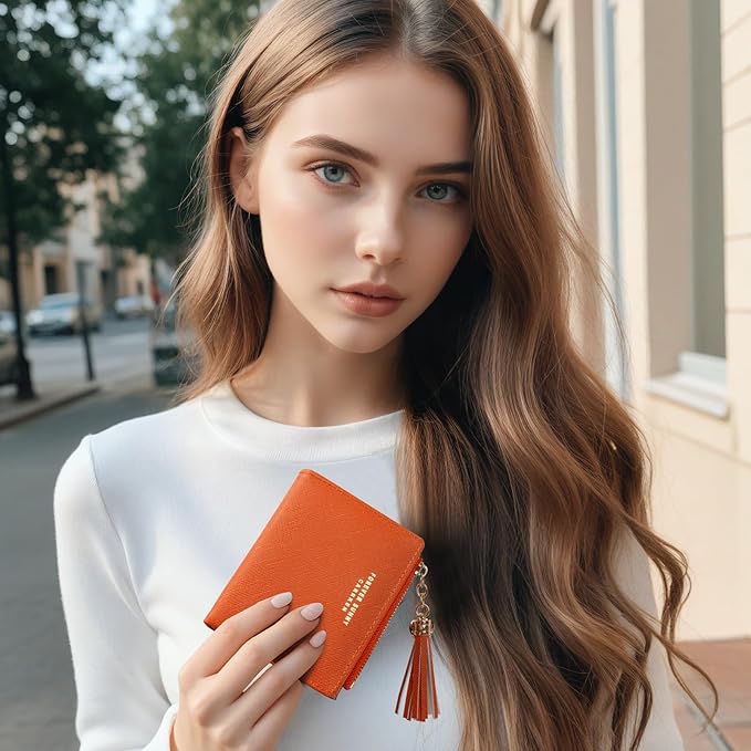 Valentoria Womens Wallet Cute Elegant Long Slim Card Holder Case Minimalist Coin Purse Thin Tassels Zip Clutch Wallets for Girls Ladies | Cute, Elegant, Long, Slim, Case, Minimalist