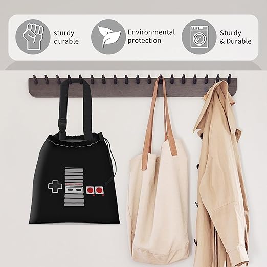 Car Trash Bag Large Hanging Can for Back of Seat, Cute Waterproof Car Garbage Bag for Vehicle, Travelling, Outdoor Game Console Buttons