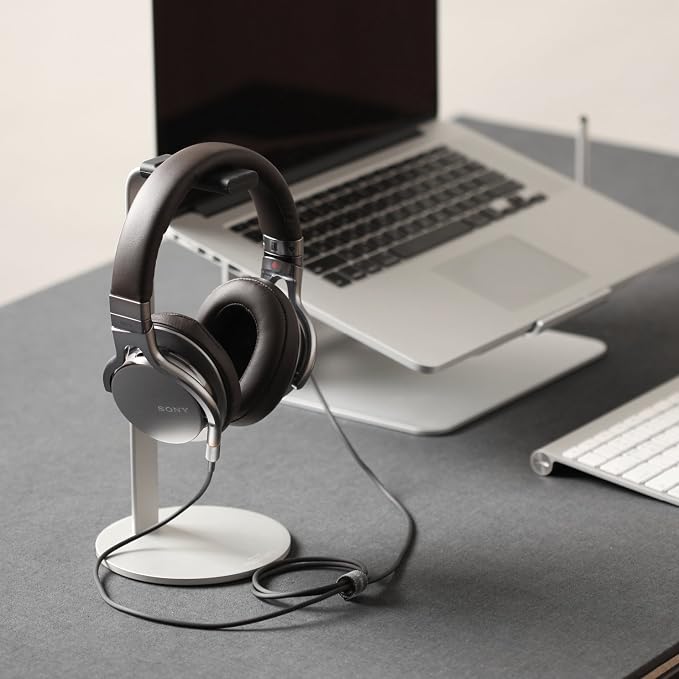 elago® H Stand [Dark Grey] - [Premium Aluminum][Scratch-Free Padding][Perfect Height][Compatible with AirPods Max and All Headphones][Modern Design] Gaming and Audio Headphones