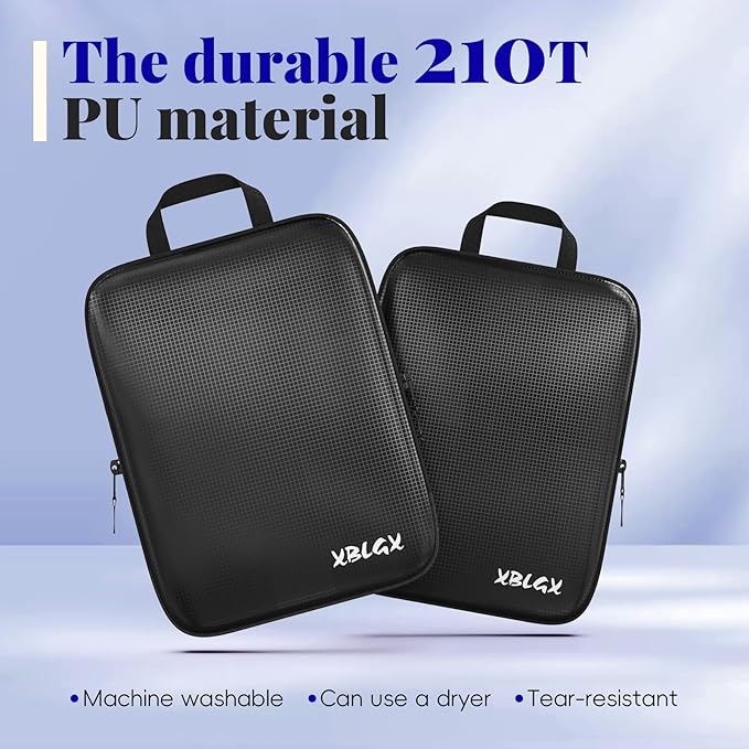 XBLGX 6 Set Compression Packing Cubes for Travel, Suitcases and Carry On, Luggage Organizer Bags for Travel Accessories