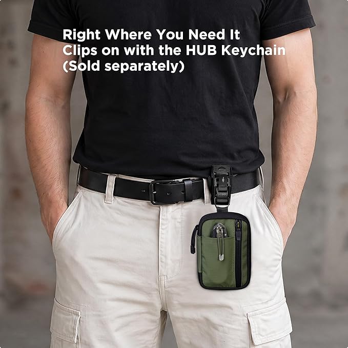 ALPAKA HUB Pouch V2 EDC Organizer for Cables, Cards, Coins, RFID Blocking Small Tool Bag for Everyday Carry and Travel