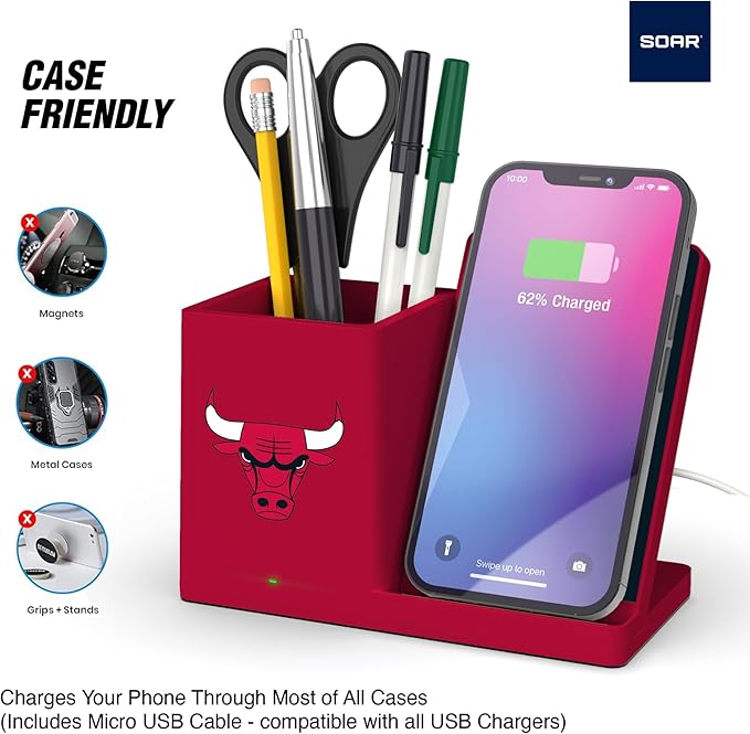 ?ŽSOAR Wireless Charger and Desktop Organizer